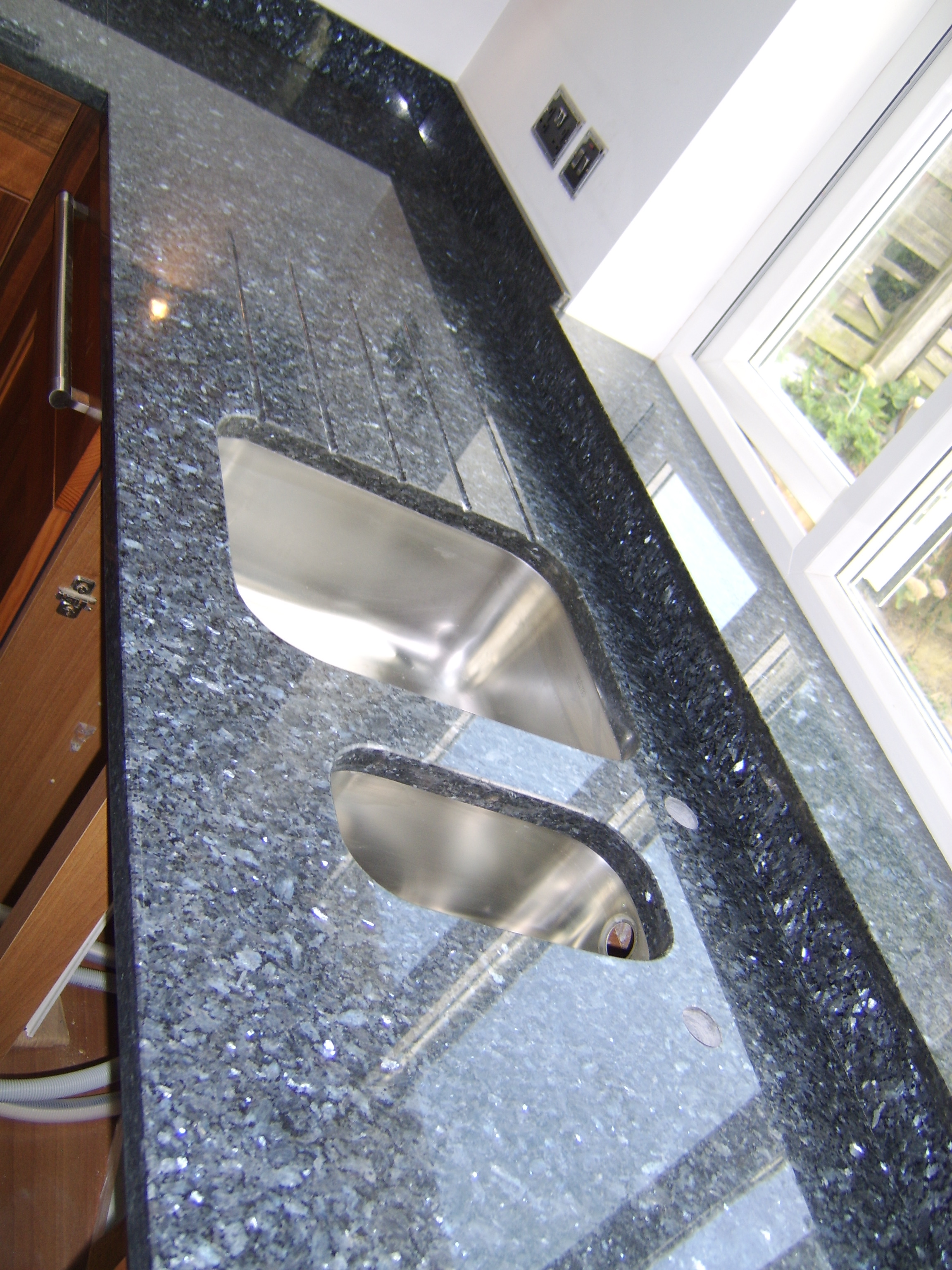 Blue Preal kitchen Worktop